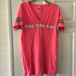 Pink V-Neck T-Shirt